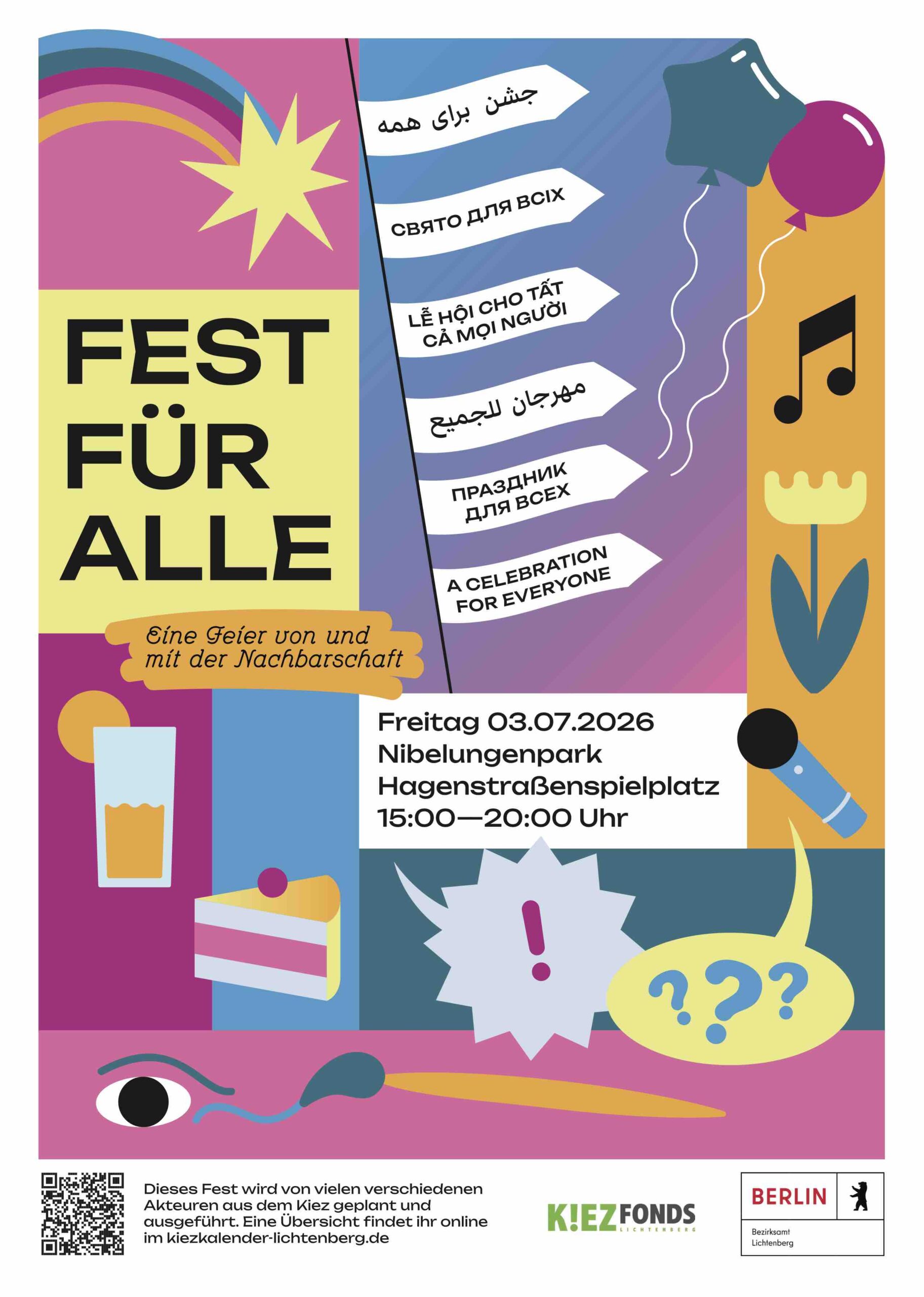 FEST FÜR ALLE in ALLI Freitag, 3. Juli 2026 | 15:00 - 20:00 Kostenlos